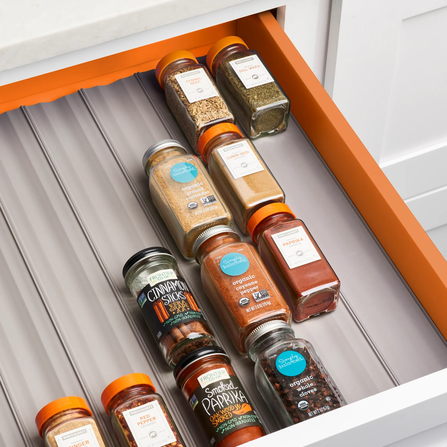 SpiceLiner® Spice Drawer Organizer, Gray - Image 5