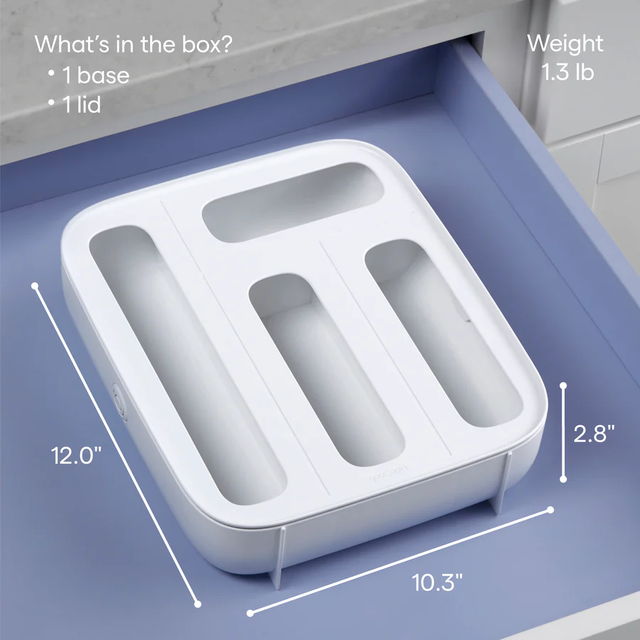StoraBag™ Food Bag Dispenser, 4 Slot - Image 4
